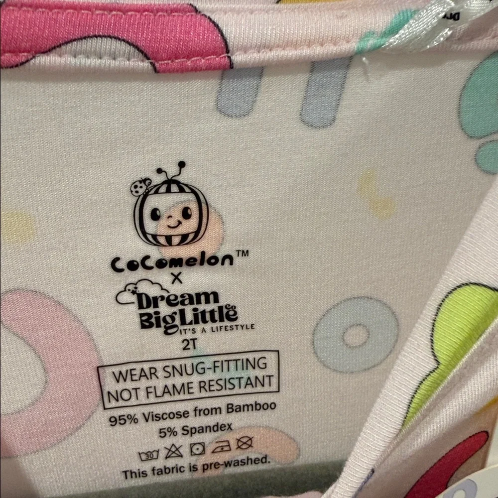 Cocomelon Letters Bamboo Shorty Zippy size 2T NWT by Dream Big Little Co.
